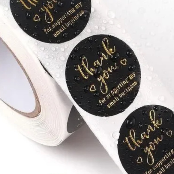 Roll of 500 “Thank You for Supporting my Small Business” Stickers - Picture 2 of 2